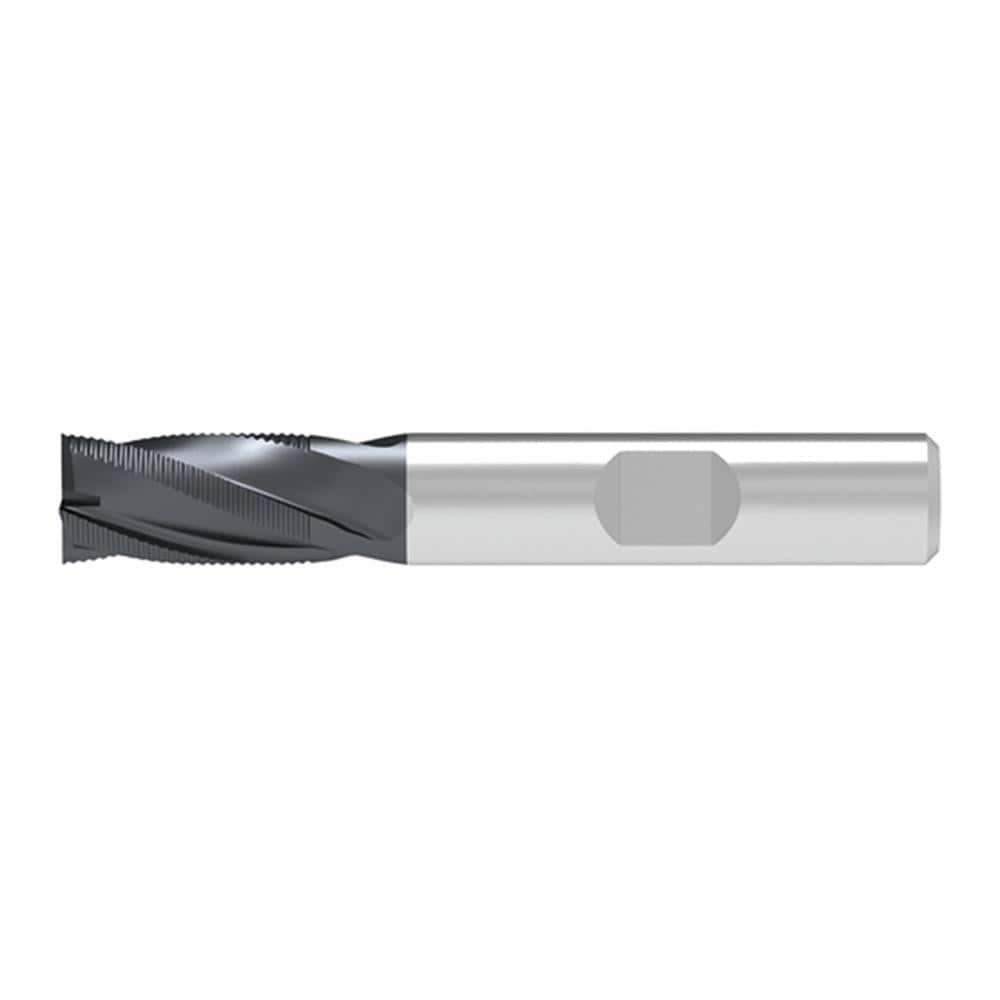 Corner Chamfer End Mill: 20.00 mm Dia, 19.00 mm LOC, 4 Flute, 0.60 mm Chamfer Width, Solid Carbide