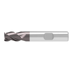 Corner Chamfer End Mill: 18.00 mm Dia, 24.00 mm LOC, 3 Flute, 0.15 mm Chamfer Width, Solid Carbide