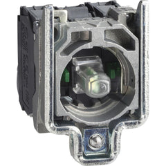 Electrical Switch Contact Blocks; Amperage: 14.0000 mA; Contact Configuration: NO/NC; Voltage: 240.00, 230.00; Overall Length: 1.44 in; Terminal Type: Screw Clamp; Mount Type: Screw; Body Material: Metal