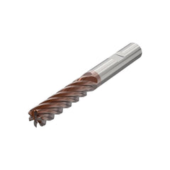 Corner Radius End Mill: 10.00 mm Dia, 40.00 mm LOC, 0.05 mm Radius, 6 Flute, Solid Carbide