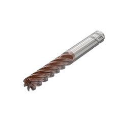 Corner Radius End Mill: 16.00 mm Dia, 65.00 mm LOC, 3.00 mm Radius, 6 Flute, Solid Carbide