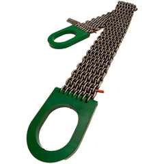 Wire Mesh Sling: Wire Mesh Basket, 4" Wide, 16' Sling Length, 30000 lb Vertical, 60000 lb Basket, Steel