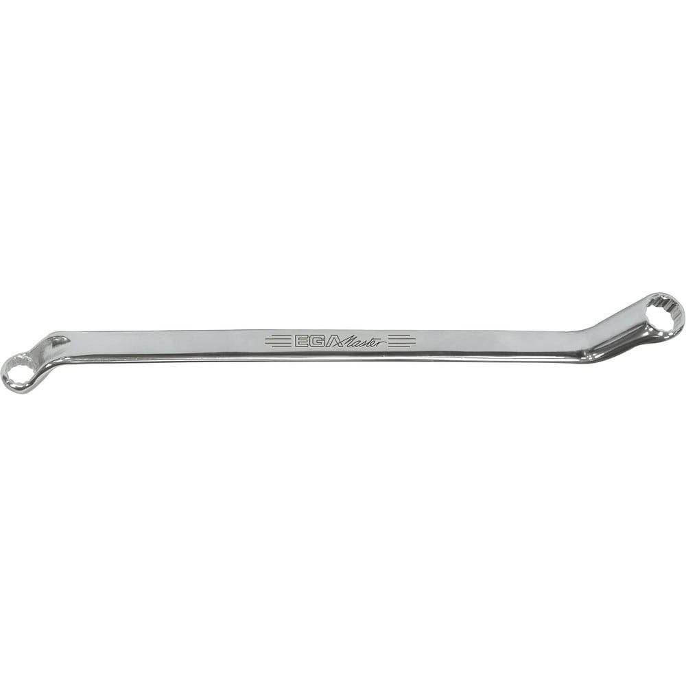 Offset Box End Wrench: 1/2 x 9/16", 12 Point, Double End