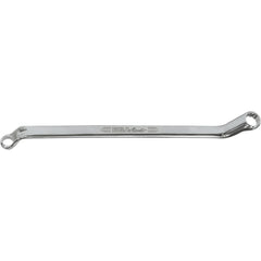 Offset Box End Wrench: 3/8 x 7/16", 12 Point, Double End