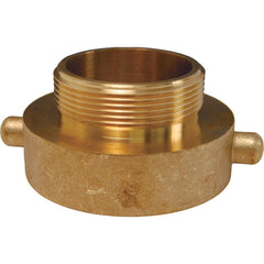 Hydrant Adapters; Thread Size: 2-1/2 FNST x 2 MNPSH; Thread Standard: NPSH, NST; Material: Brass; Connection Type: Threaded; Shape: Straight; Epa Watersense Certified: No