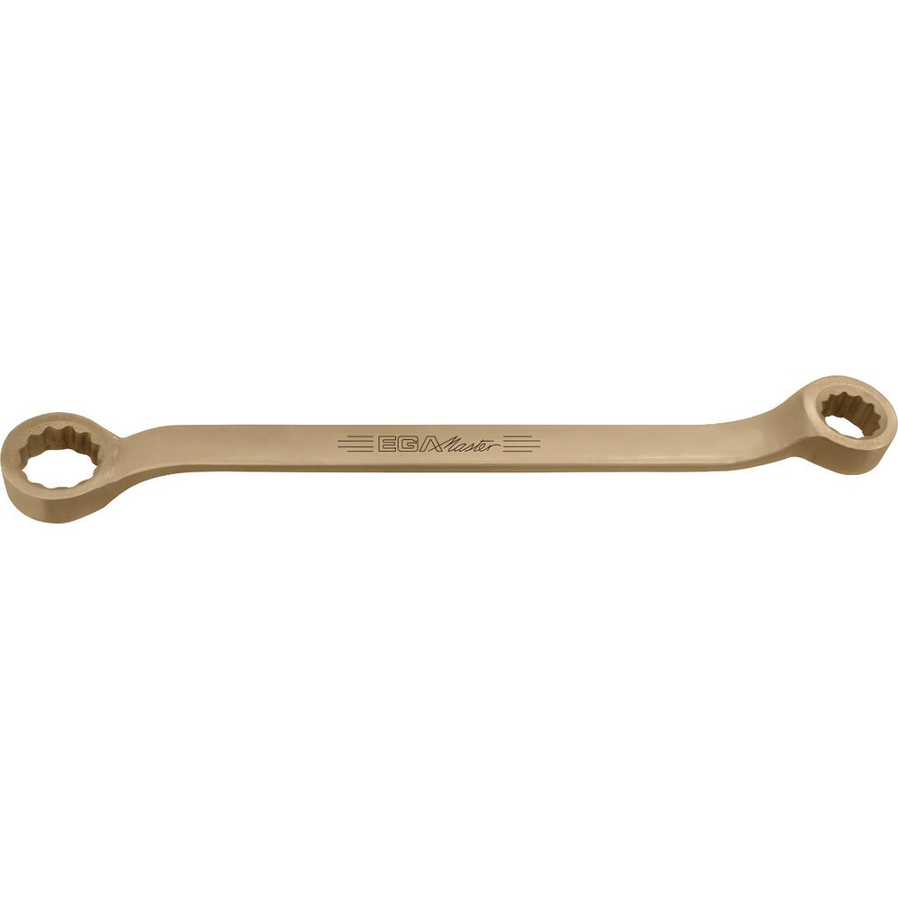 Offset Box End Wrench: 46 x 50 mm, 12 Point, Double End