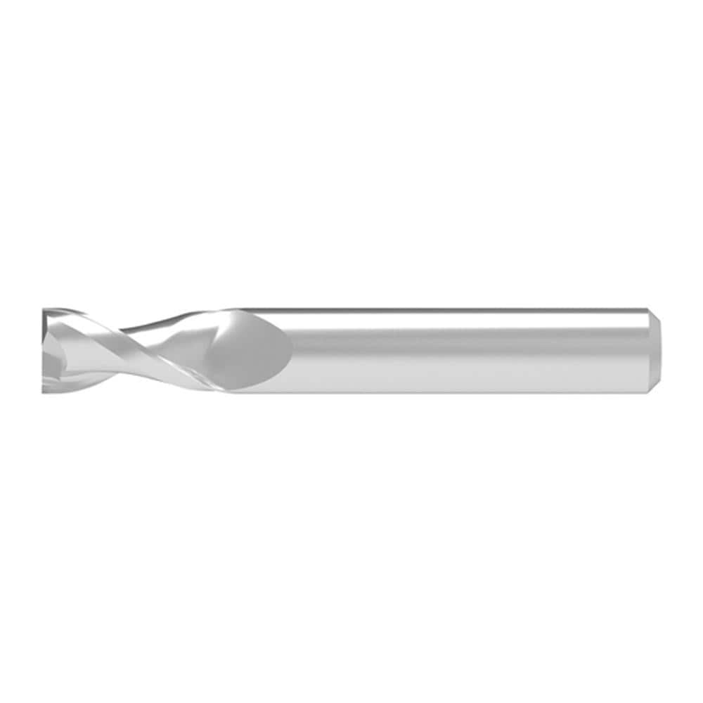 Corner Chamfer End Mill: 9.00 mm Dia, 20.00 mm LOC, 2 Flute, 0.15 mm Chamfer Width, Solid Carbide