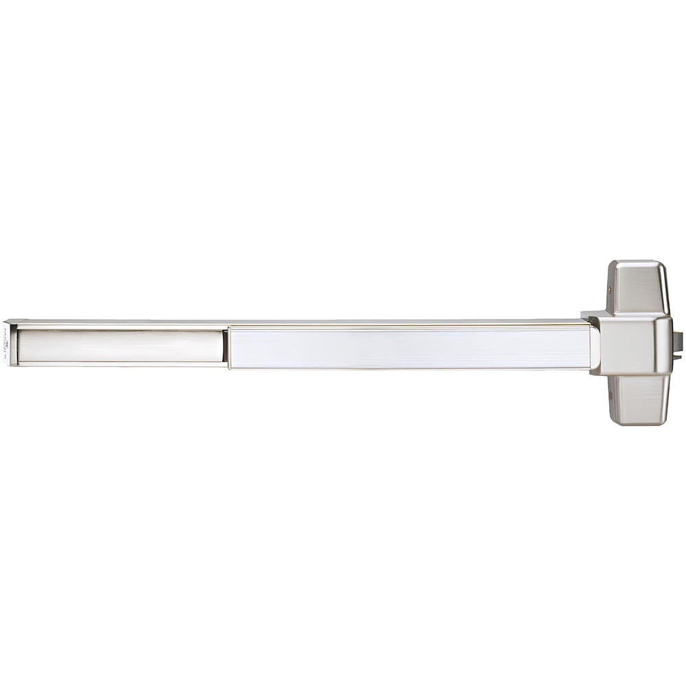 Push Bars; Material: Metal; Locking Type: Exit Device Only; Maximum Door Width: 4 ft; Finish/Coating: Satin Stainless Steel; Minimum Door Width: 3.5 ft