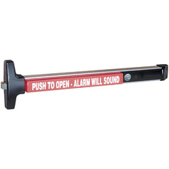 Push Bars; Material: Metal; Locking Type: Exit Device Only; Maximum Door Width: 4 ft; Finish/Coating: Satin Aluminum, Clear Anodized; Minimum Door Width: 4 ft