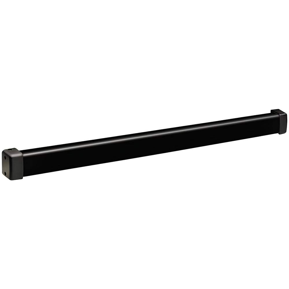 Push Bars; Material: Metal; Locking Type: Exit Device Only; Maximum Door Width: 3 ft; Finish/Coating: Black Anodized Aluminum; Minimum Door Width: 3 ft