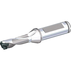 ‎5/32″ Dia. × 5/32″ Shank × 1″ Flute Length × 2-1/16″ OAL, TiAlN, External Coolant, Round Solid Carbide Drill