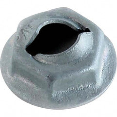 Washer Lock Nuts; For Use With: Non Threaded Fastener; Hole Diameter (Inch): 0.1880; Washer Outside Diameter (Inch): 1/2; Width Across Flats (Inch): 0.3710