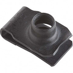 Clip On & Floating Nuts; 6X1MMX.89 25/PK STEEL U NUT