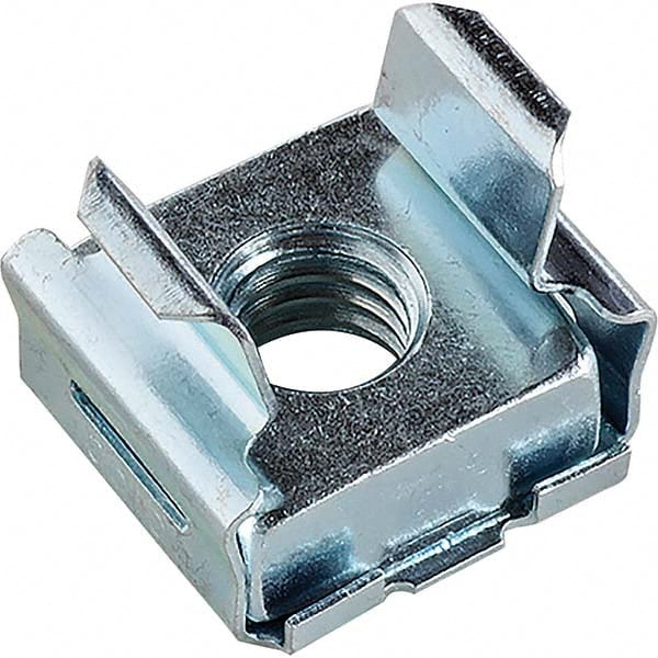 Clip On & Floating Nuts; 5/16-18X.025 10/PK STEEL CAGE NUT