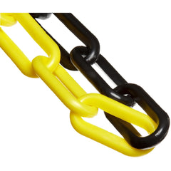 Barrier Rope & Chain; Type: Safety Chain; Snap End Material: Polyethylene, Plastic; Hook Fitting Material: Plastic; Color: Yellow, Black; Link Type: Straight Link; Rope/ Chain Material: Polyethylene, Plastic