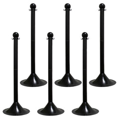 Barrier Posts; Post Type: Standard Post; Post Material: Polyethylene, Plastic; Base Material: Plastic; Surface Style: Solid Color