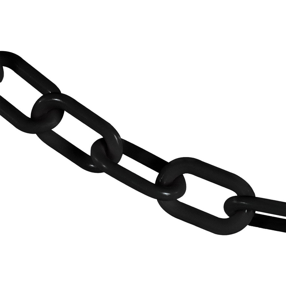 Barrier Rope & Chain; Type: Safety Chain; Snap End Material: Polyethylene, Plastic; Hook Fitting Material: Plastic; Color: Black; Link Type: Straight Link; Rope/ Chain Material: Polyethylene, Plastic