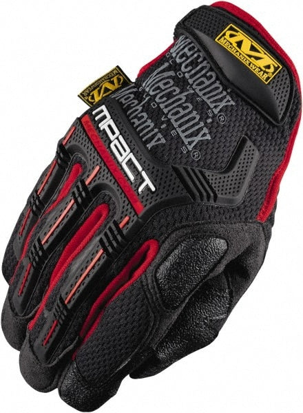 Work Gloves: Mechanix Wear MPT-52, Size 2X-Large, Leather Lined, Leather, Impact