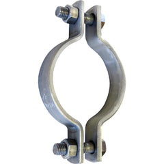 Pipe & Cable Clamps; Clamp Type: Medium Pipe Clamp; Clamp Color: Gray; Material: Carbon Steel; Nominal Pipe Size: 2-1/2