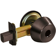 Deadbolts; Deadbolt Type: Deadbolt; Lock Type: Single Cylinder; Key Type: Less Cylinder No Key; Mount Type: Through Hole; Material: Steel; Minimum Door Thickness: 1.75 in; Maximum Door Thickness: 1.75; Finish: Bright Chrome