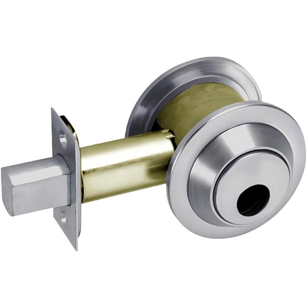 Deadbolts; Deadbolt Type: Deadbolt; Lock Type: Single Cylinder; Key Type: Less Cylinder No Key; Mount Type: Through Hole; Material: Steel; Minimum Door Thickness: 1.75 in; Maximum Door Thickness: 2.25; Finish: Oil Rubbed Dark Bronze