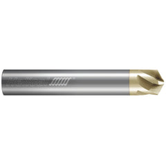 Chamfer Mill: 1/2" Dia, 1/2" Shank Dia, 120.00 deg, 5 Flute, Solid Carbide, Single End