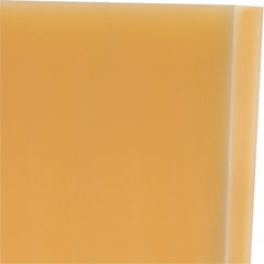 Plastic Sheet: Polyurethane, 1" Thick, 24" Wide, 1' Long, Natural