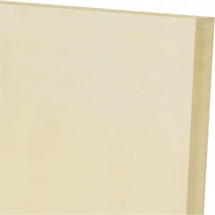 Plastic Sheet: Polyurethane, 1/2" Thick, 24" Wide, 1' Long, Natural