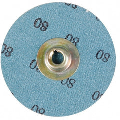 Quick-Change Disc: Type S, 3/4" Dia, 120 Grit, Aluminum Oxide, Coated