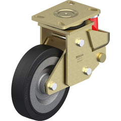 Top Plate Casters; Mount Type: Plate; Number of Wheels: 1.000; Wheel Diameter (Inch): 10; Wheel Material: Rubber; Wheel Width (Inch): 3-3/8; Wheel Color: Black