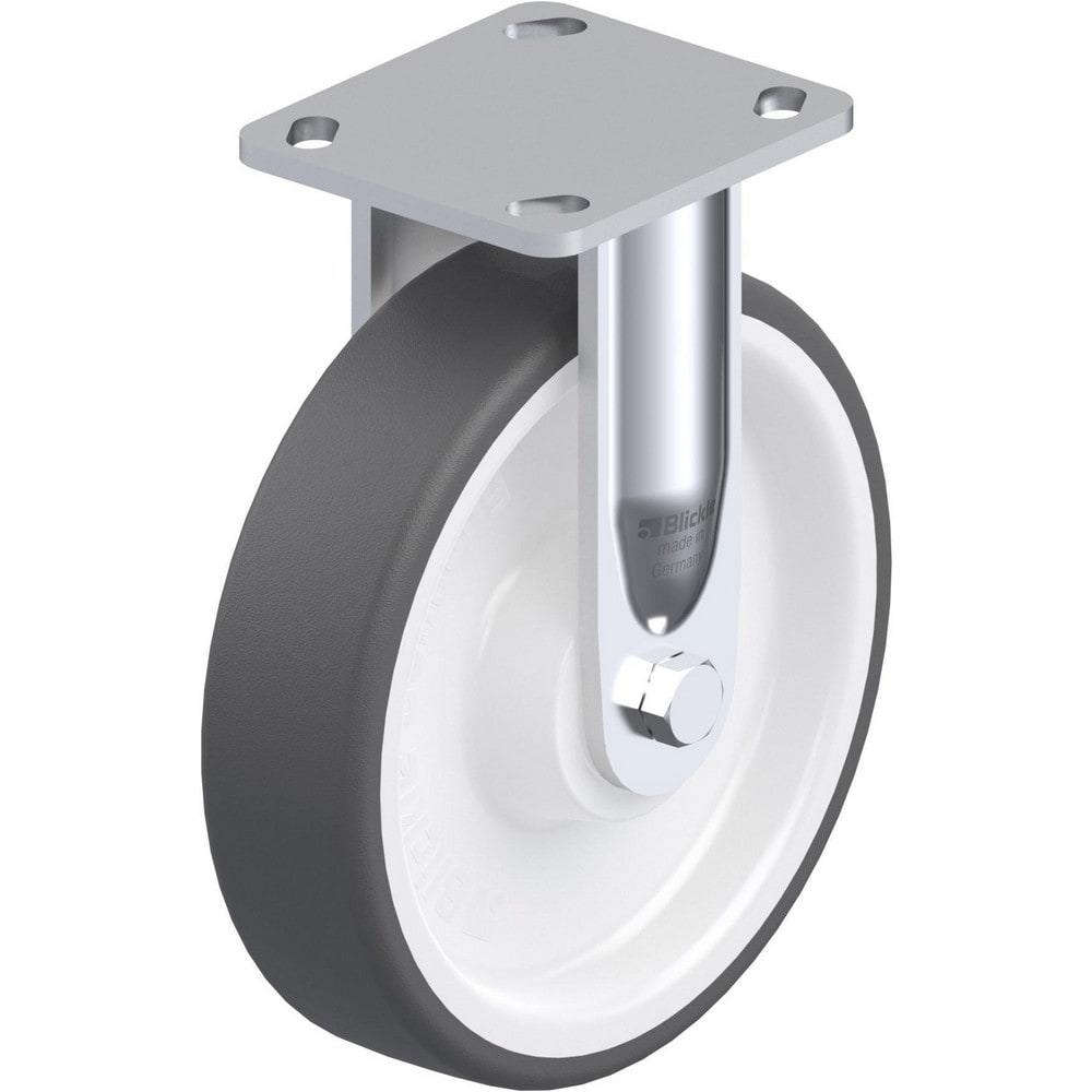 Top Plate Casters; Mount Type: Plate; Number of Wheels: 1.000; Wheel Diameter (Inch): 8; Wheel Material: Polyurethane; Wheel Width (Inch): 2; Wheel Color: Light Brown