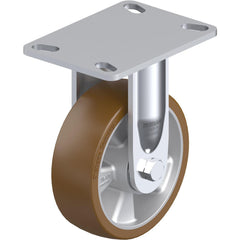 Top Plate Casters; Mount Type: Plate; Number of Wheels: 1.000; Wheel Diameter (Inch): 8; Wheel Material: Polyurethane; Wheel Width (Inch): 2; Wheel Color: Light Brown