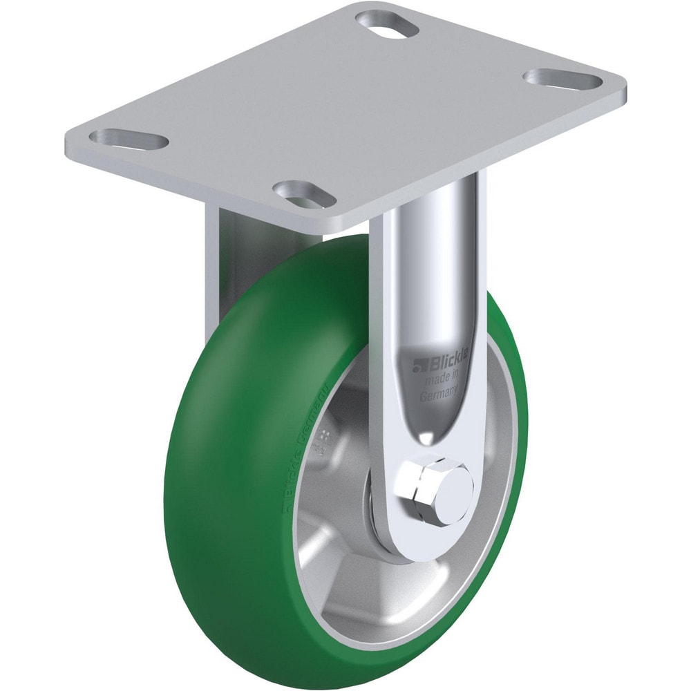 Top Plate Casters; Mount Type: Plate; Number of Wheels: 1.000; Wheel Diameter (Inch): 4; Wheel Material: Polyurethane; Wheel Width (Inch): 1-3/8; Wheel Color: Dark Gray