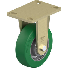 Top Plate Casters; Mount Type: Plate; Number of Wheels: 1.000; Wheel Diameter (Inch): 8; Wheel Material: Polyurethane; Wheel Width (Inch): 2; Wheel Color: Brown