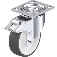 Top Plate Casters; Mount Type: Plate; Number of Wheels: 1.000; Wheel Diameter (Inch): 4; Wheel Material: Synthetic; Wheel Width (Inch): 1-7/16; Wheel Color: Gray