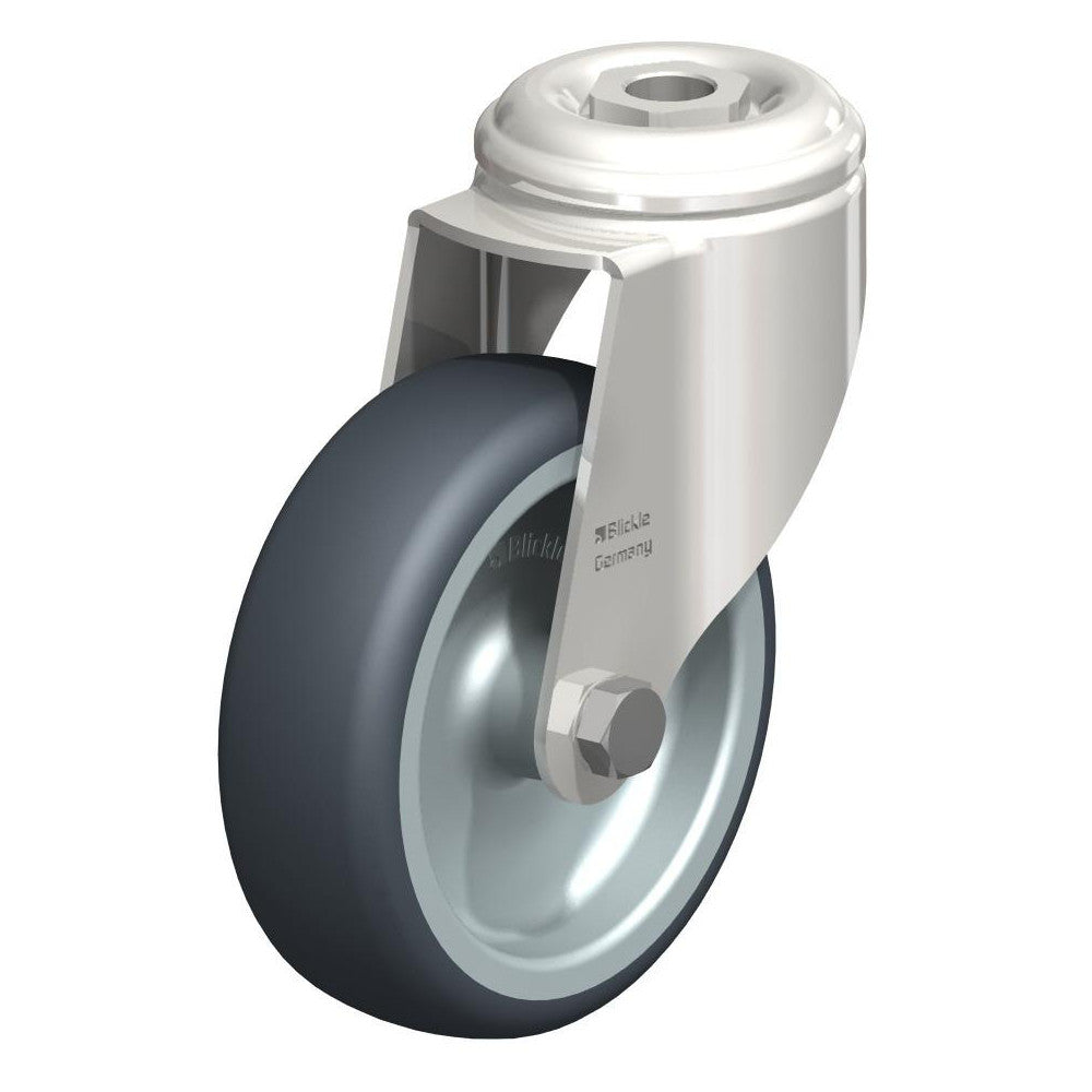 Top Plate Casters; Mount Type: Plate; Number of Wheels: 1.000; Wheel Diameter (Inch): 4; Wheel Material: Synthetic; Wheel Width (Inch): 1-7/16; Wheel Color: Gray