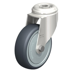 Top Plate Casters; Mount Type: Plate; Number of Wheels: 1.000; Wheel Diameter (Inch): 5; Wheel Material: Synthetic; Wheel Width (Inch): 1-9/16; Wheel Color: Gray