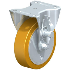 Top Plate Casters; Mount Type: Plate; Number of Wheels: 1.000; Wheel Diameter (Inch): 8; Wheel Material: Polyurethane; Wheel Width (Inch): 2; Wheel Color: Dark Gray