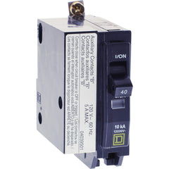 Circuit Breakers; Circuit Breaker Type: Miniature Circuit Breaker; Amperage: 40; Voltage: 120/240V; Wire Size (AWG): 8-2; Number Of Poles: 1; Tripping Mechanism: Thermal-Magnetic; Terminal Connection Type: Box Lugs; Phase: Single