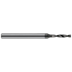 Micro Drill Bit: 0.0700" Dia, 180 deg, Solid Carbide