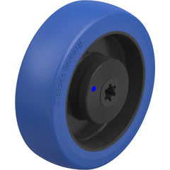 Rigid & Swivel Caster Wheel: Polyurethane, 6-5/16" Dia, 2" Wide