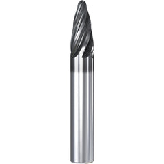 Barrel Cutter End Mills; End Type: Oval Form; Material: Solid Carbide; Small End Diameter (mm): 2.00; Shank Diameter (mm): 10.0000; Length of Cut (mm): 24.7000