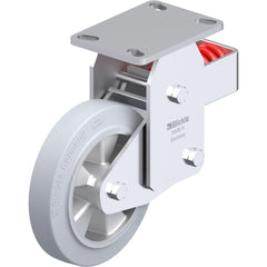 Top Plate Casters; Mount Type: Plate; Number of Wheels: 1.000; Wheel Diameter (Inch): 5; Wheel Material: Rubber; Wheel Width (Inch): 1-9/16; Wheel Color: Black