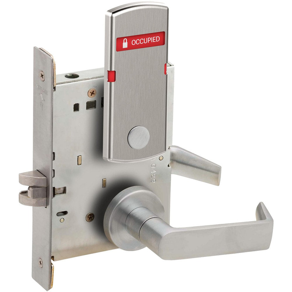 Lever Locksets; Lockset Type: Privacy; Key Type: Keyed Different; Back Set: 2-3/4; Cylinder Type: None; Material: Metal; Door Thickness: 1-3/4; Finish: Satin Chrome