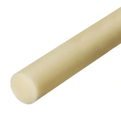 Plastic Rod: 24" Long, 0.6250" Dia, Natural Color, Opaque, 5000 psi Tensile Strength