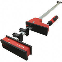 Steel Bar Clamp: 31" Capacity, 3-3/4" Throat Depth, 1,700 lb Clamp Pressure