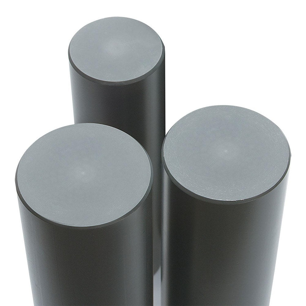 Plastic Rod: 60" Long, 3.5" Dia, Gray, Opaque, 5000 - 1000 psi Tensile Strength