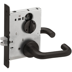 Lever Locksets; Lockset Type: Privacy; Key Type: Keyed Different; Back Set: 2-3/4; Cylinder Type: None; Material: Metal; Door Thickness: 1-3/4; Finish: Flat Black Coated