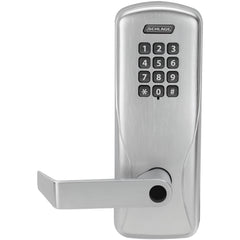 Lever Locksets; Lockset Type: Classroom; Key Type: Keyed Different; Back Set: 2-3/4; Cylinder Type: Less Core; Material: Metal; Door Thickness: 1-3/4; Finish: Satin Chrome