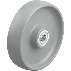 Rigid & Swivel Caster Wheel: Synthetic, 8" Dia, 2" Wide